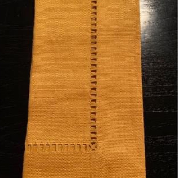 1 set Hemp Hemstitch dinner napkins(6 per set)exclusive Williams Sonoma - Picture 5 of 7